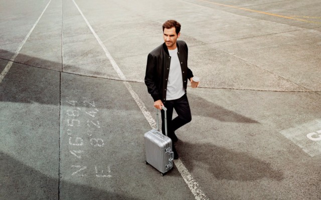 German luggage company Rimowa have Federer advertising their suitcases