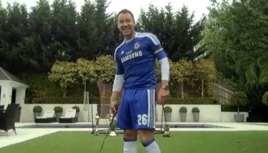 , John Terry has Redknapp and McIlroy in stitches by rocking THAT full Chelsea kit for trophy challenge in Sky show