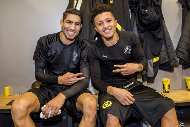 Hakimi ahs been on loan at Dortmund with felllow-Chelsea target Jadon Sancho