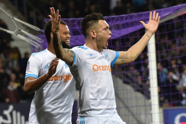 Lucas Ocampos finds the net for Marseille