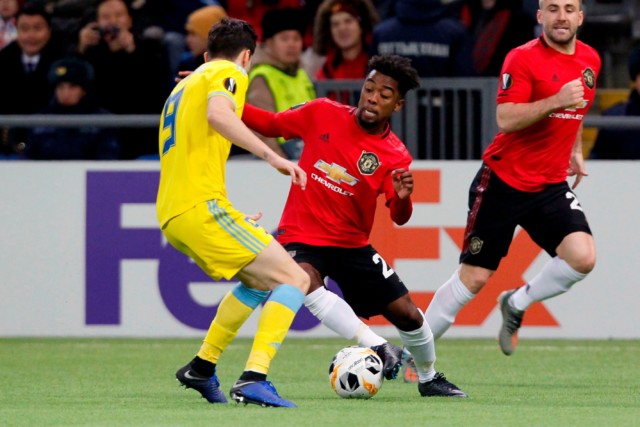 Angel Gomes shows his skills against Astana