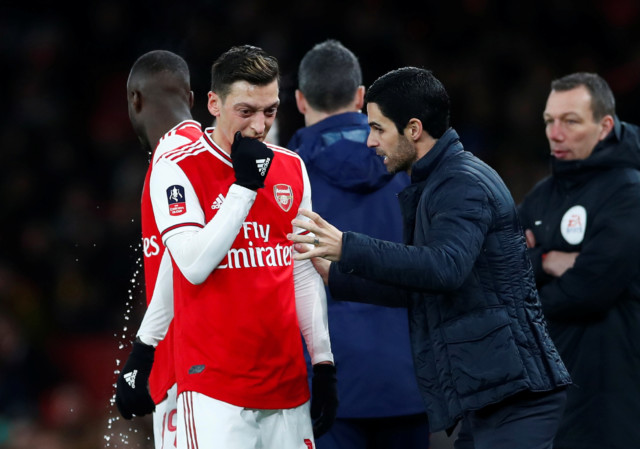 , Mikel Arteta urges Mesut Ozil to prove he deserves to pull on Arsenal shirt after shock Man City axe