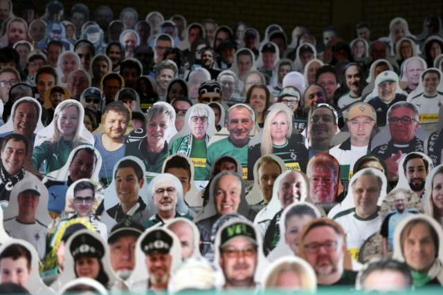 , Premier League fans can buy life-size cardboard cut-outs of themselves to take their place in the ‘crowd’