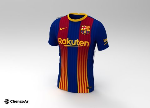 Barcelona's Catalan colours are represented in their home jersey