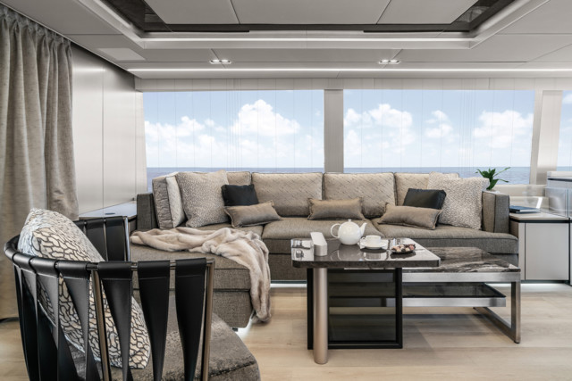 There's plenty of space to lounge on Nadal's stunning yacht