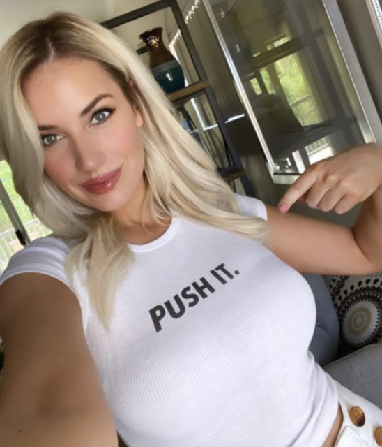 , Golf beauty Paige Spiranac responds to death threats by selling custom T-shirts with mocking messages