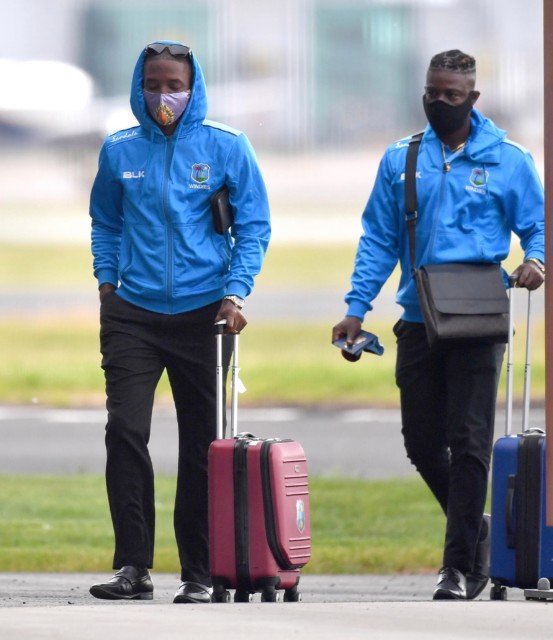 , West Indies cricketers arrive in Manchester wearing masks ahead of England clash as all players test negative