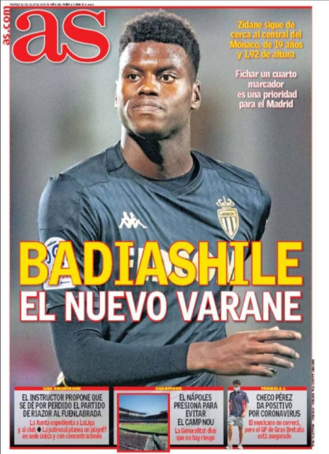 , Real Madrid eye transfer for ‘next Raphael Varane’ – Monaco’s 19-year-old defender Benoit Badiashile who will cost £36m