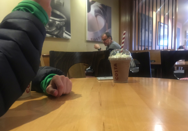 Often Bielsa spends his time devising tactics at his local Costa Coffee