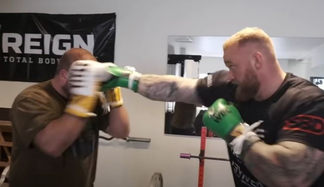 , Game of Thrones star Hafthor Bjornsson has fans fearing first-round KO against Eddie Hall after latest sparring clip