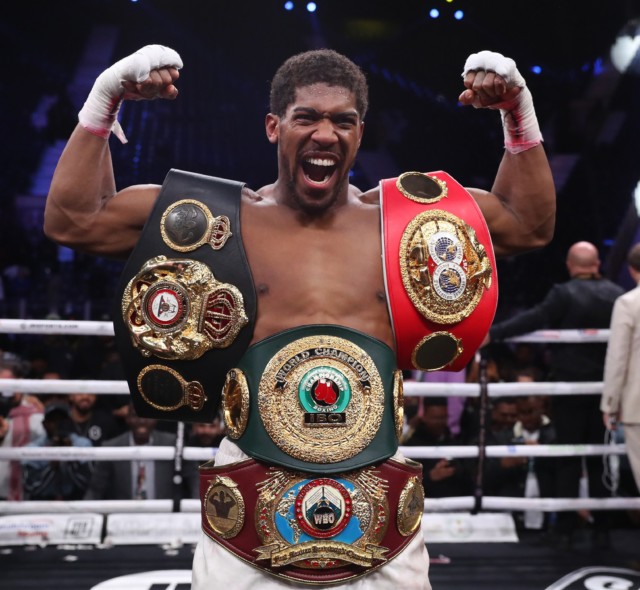 Anthony Joshua finished off the year by reclaiming his world heavyweight belts in Saudi Arabia