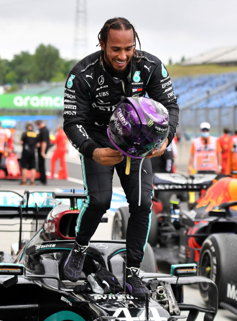 , F1 Hungarian GP results: Hamilton cruises to easy win as he matches Schumacher’s record of eight wins at a single track