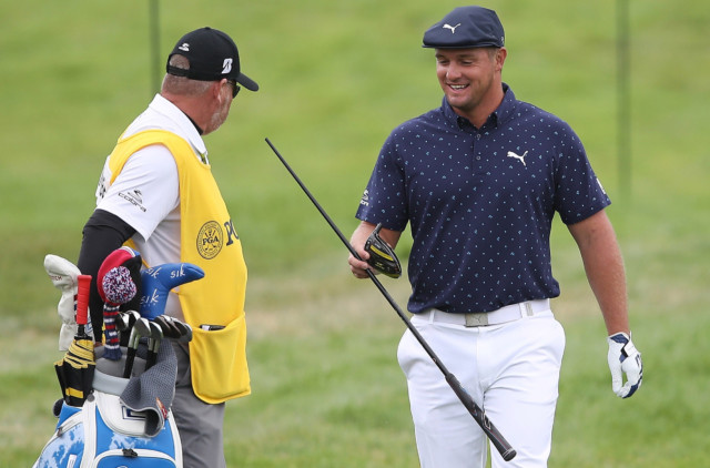 , Watch Bryson DeChambeau snap driver after another huge tee shot during first round of PGA Championship