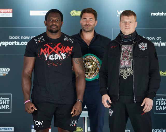 , Alexander Povetkin tells Dillian Whyte not to be ‘scared’ and invites him to eat ‘buffet lunch’ after heavyweight clash