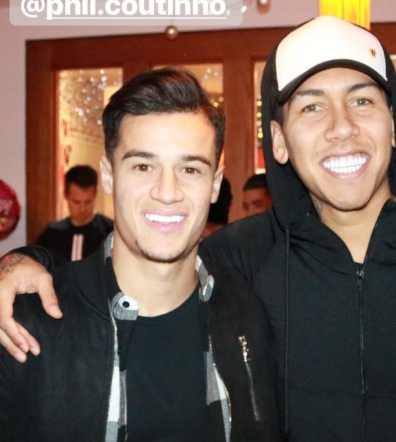 Philippe Coutinho and Roberto Firmino formed a close bond while at Liverpool together 