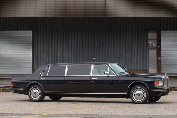 A stretch limousine worth £165k bought by King for Tyson