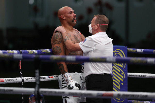 , Fabio Wardley stops Simon Vallily in three rounds of heavyweight grudge match in front watching mentor Dillian Whyte