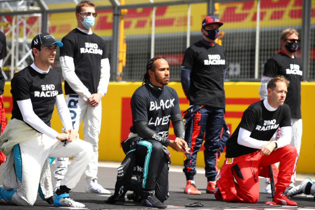 , Lewis Hamilton and Co given time to kneel at start of British GP after Hungarian GP farce.. but seven still refuse
