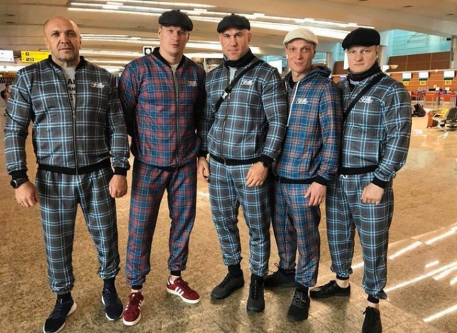 , Eddie Hearn rips into Povetkin for his ‘rascal clobber’ as team arrives in UK for Whyte fight wearing hilarious outfits