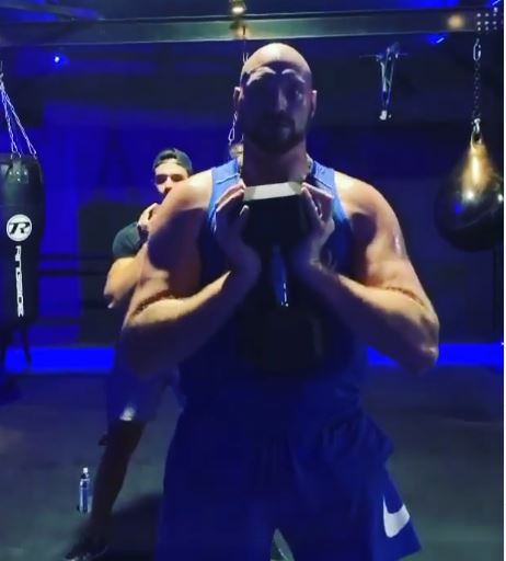, Tyson Fury tips little brother Tommy to go ‘all the way’ with Love Island star looking in amazing shape in training vid