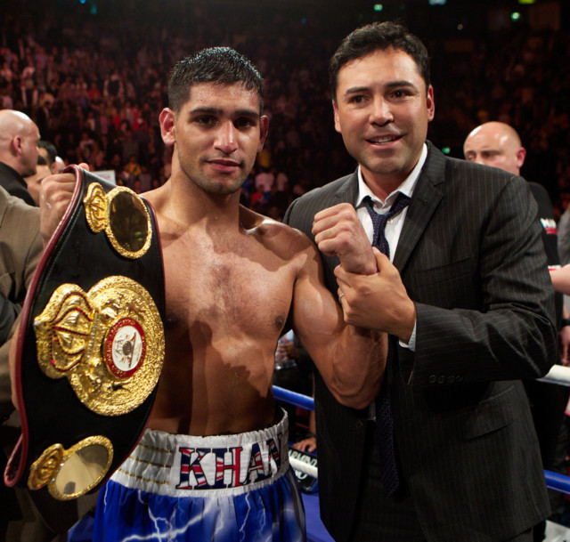 , Oscar De La Hoya, 47, follows in Mike Tyson’s footsteps by announcing shock boxing return with Amir Khan wanting fight
