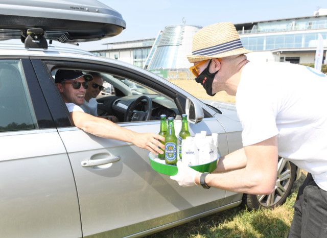 , Key workers were brought together to celebrate F1’s 70th anniversary at a drive-in cinema