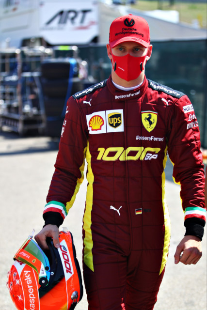 , Mick Schumacher drives his dad’s iconic Ferrari to mark famous Italian brand’s 1000th F1 race