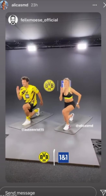 , ‘World’s sexiest athlete’ Alica Schmidt trains Dortmund as Man Utd fans joke they are doing all they can to keep Sancho