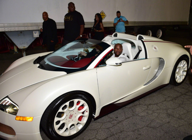 In Las Vegas his Bugattis are mostly white 