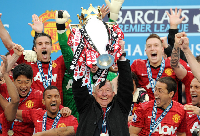 Manchester United won their record 20th league title in 2012/13, Ferguson's final season in charge