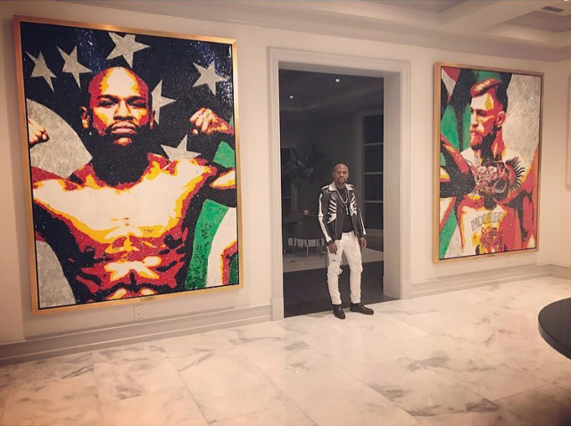 , Mayweather’s amazing lifestyle, with homes in LA, Miami and Las Vegas, a £20million car collection and £14m watch