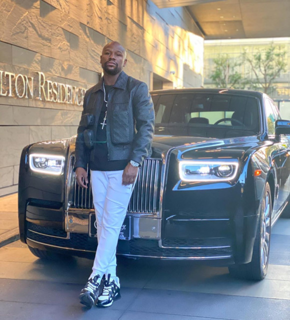 In Mayweather's collection is a stunning Rolls-Royce Phantom