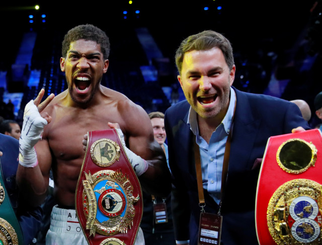 Matchroom promoter Eddie Hearn believes Anthony Joshua will steamroll past Kubrat Pulev and Tyson Fury