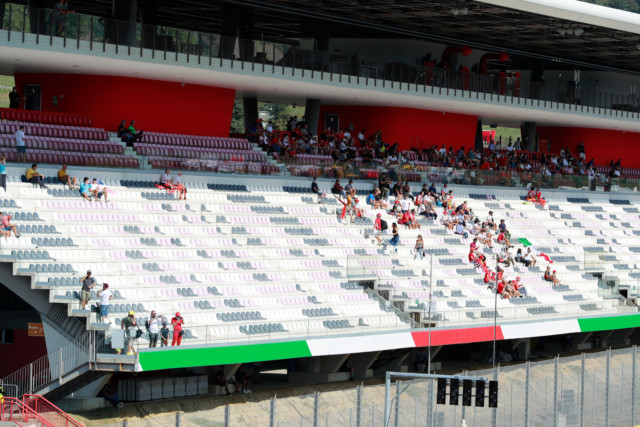 , F1 fans return at Tuscan Grand Prix as 2,800 pile in to watch practice… and scramble for tickets saw them go for £500