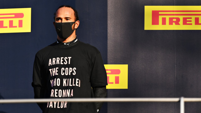 , Lewis Hamilton insists he ‘won’t give up’ after backlash for wearing ‘Arrest the cops who killed Breonna Taylor’ T-shirt