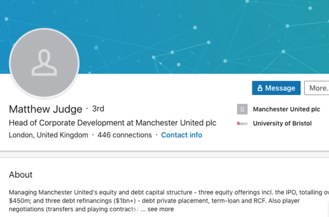On his LinkedIn page Judge doesnt have a picture