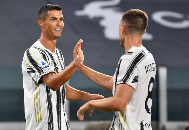 , Cristiano Ronaldo scores with assist from Aaron Ramsey as Juventus open Serie A season with 3-0 win vs Sampdoria