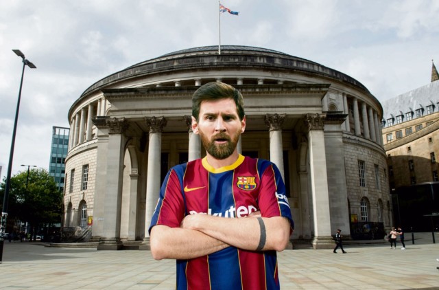 , What will footie’s greatest player Lionel Messi be missing in Manchester?