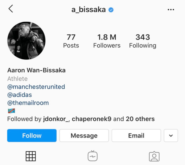 , Man Utd star Aaron Wan-Bissaka set to SNUB England and represent DR Congo after replacing flag on Instagram bio