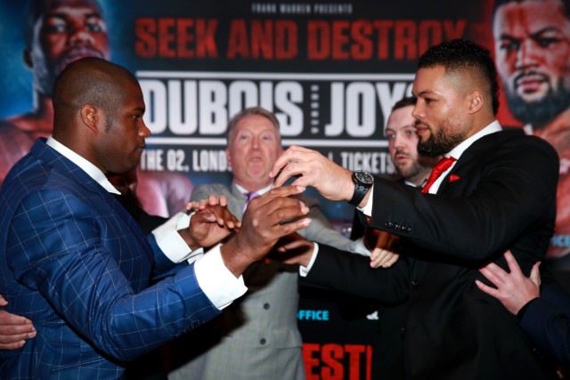 , Daniel Dubois and Joe Joyce agree to fight in November or December after growing sick of waiting for fans’ return