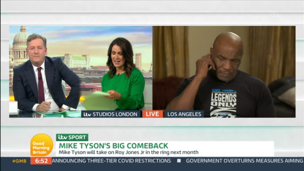 , GMB viewers concerned for Mike Tyson health after giving ‘car crash’ interview to Piers Morgan leaving him shocked