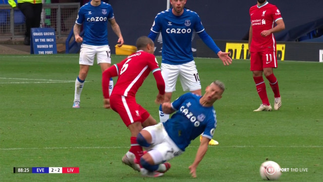 , McManaman ‘has to turn away’ from replays of Richarlison horror challenge on Liverpool ace Thiago that leads to red card