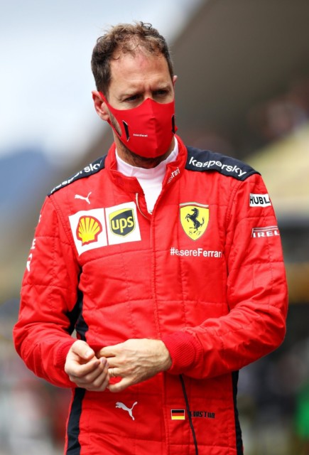 , Ferrari forced to deny Sebastian Vettel conspiracy theory over his slower car which left F1 driver ‘biting tongue’
