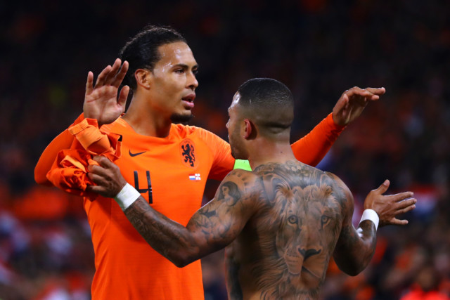 , Memphis Depay mocked for showing ‘stay strong’ T-shirt supporting injured Virgil van Dijk as fans reply ‘he’s not dead!’