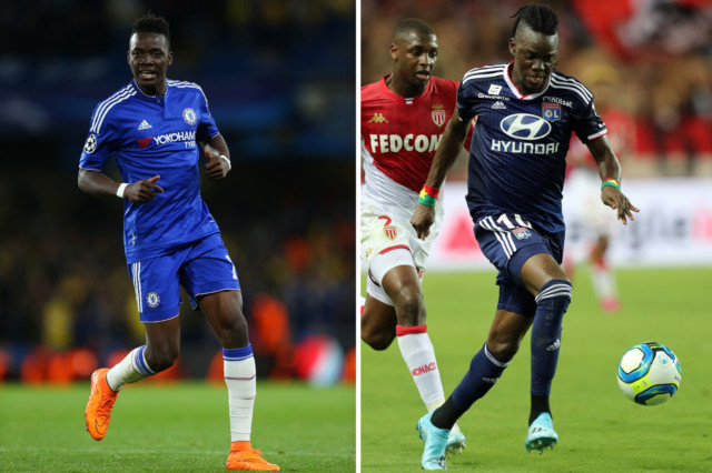 Bertrand Traore, pictured right with Lyon, ended up playing just 16 times for Chelsea