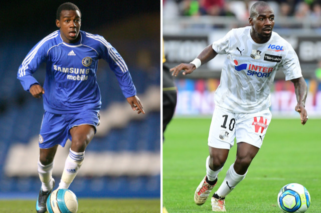 Gael Kakuta signed with Chelsea in 2007 but now plays for French club Amiens, pictured right
