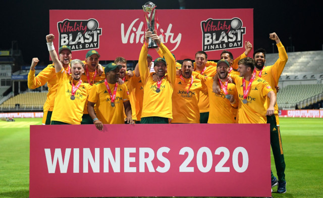 , Nottinghamshire Outlaws breeze to T20 Blast glory a cricket season finally finished at blustery and rainy Edgbaston