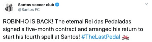 , Former Man City star Robinho, 36, rejoins boyhood club Santos on just £200 a month after pocketing £160k a week in Prem