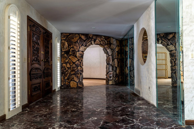 The marble interior is sliding into a state of disrepair