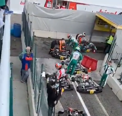 , Shamed Luca Corberi QUITS karting after throwing bumper at rival and claims he asked officials to strip him of licence